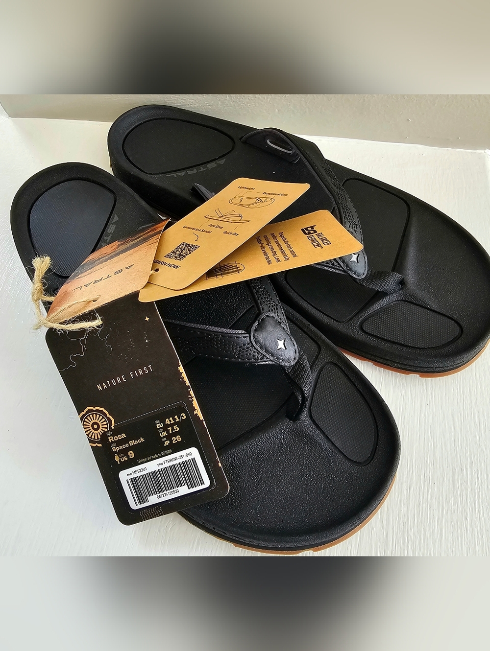NWT Astral Women's Rosa Flip Flops Size 9